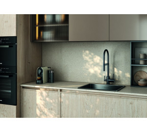 MONOMANDO DE FREGADERA 3 VIAS CAÑO FLEXIBLE BLACK